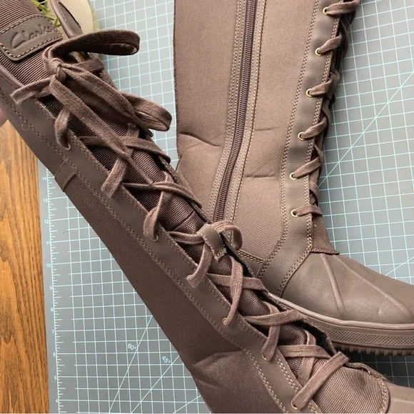 Clarks Waterproof Knee High Carina Boots - Picture 7 of 9